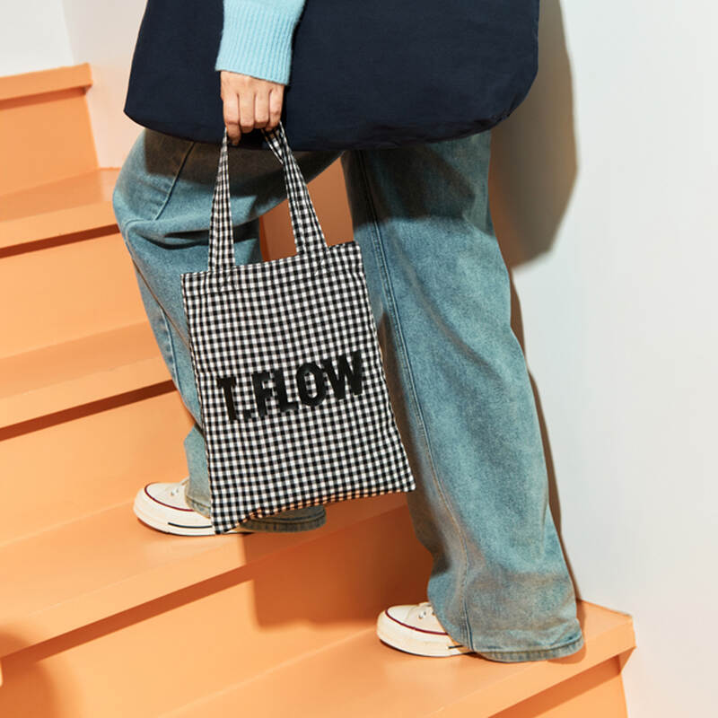 T&uacute;i tote hằng ng&agrave;y TACTFLOW (S) &ndash; Caro đen trắng &ndash; TFF100MONOCHK, , large image number null